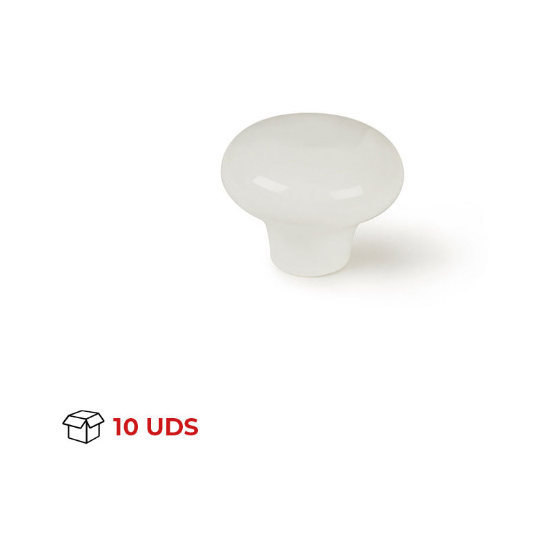 

Pomo Mueble | Estilo Clásico | Fabricado en Porcelana | Acabado en Blanco | Medidas 134*92*80 mm | Sistema de Fijación Atornillado | Incluye