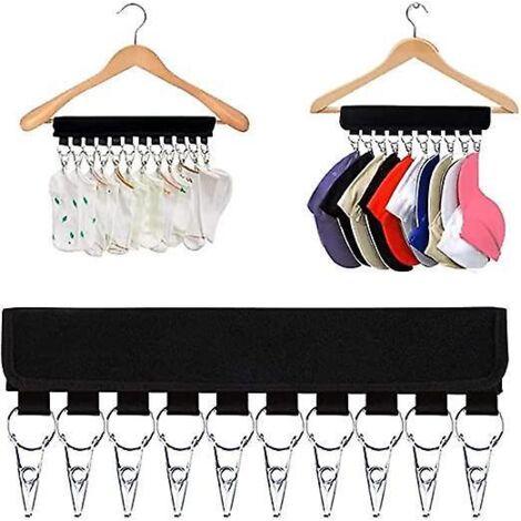 10 Porte-casquettes De Baseball En Acier Inoxydable Convient Pour Les Armoires Chapeaux Charpes Chaussettes Cravates Rangement Sur Les Portes Voya