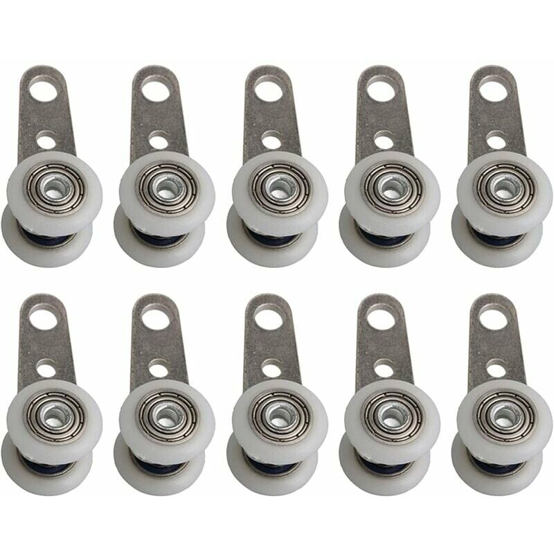 Dazzler - 10 porte coulissante suspendue roulement de roue porte pliante suspendue longueur de roue 45 diamètre de roue 19 mm adapté à un usage