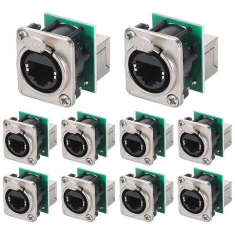 10 prises châssis Ethercon RJ45