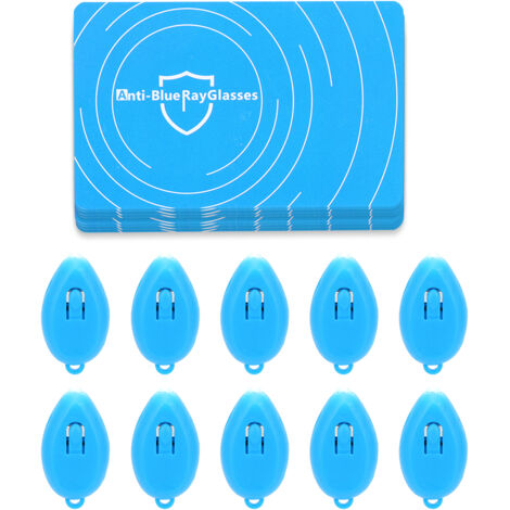 10 professionelle Blaulichtfilter-Erkennungskarten mit integriertem Generator
