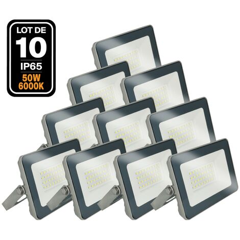 10 Projecteurs LED 50W Proline Blanc froid 6500K Haute Luminosité - Blanc froid 6000K