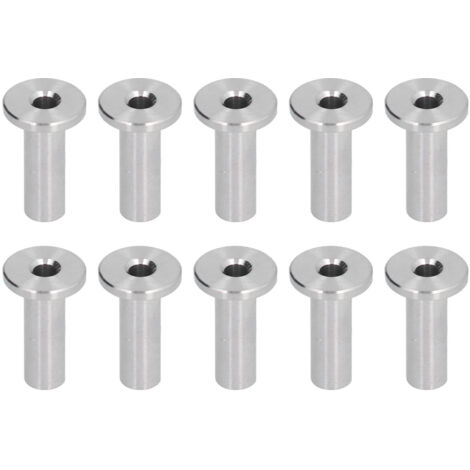 10 Protections pour Câbles en Acier Inoxydable Haute Résistance Antifatigue Imperméables pour Garde-Corps 1/8"