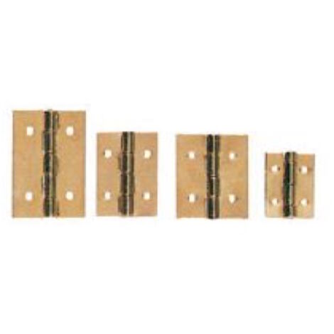 10 Pz Cerniere Mini Cerniera Ottonata Per Bauletti Antine Mm 15 20 25 - Taglia: B