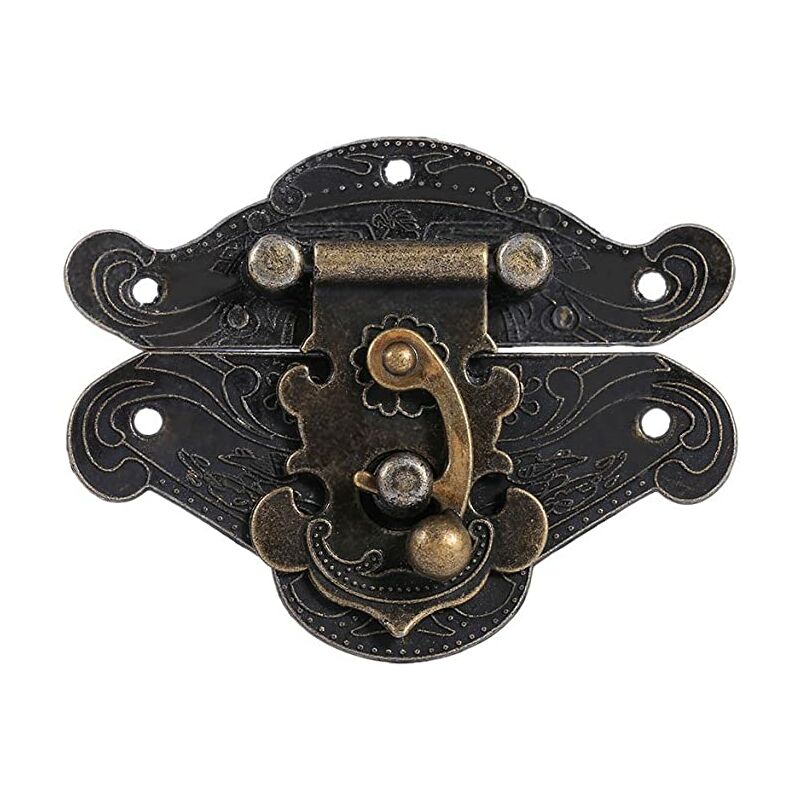 10 pz Chiusure Vintage Antique Goffratura Hasp