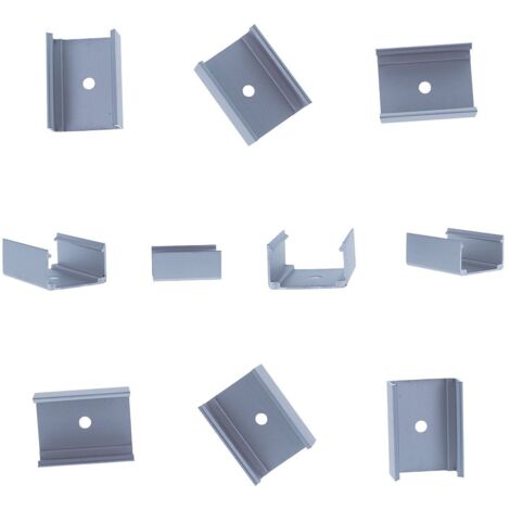 10 PZ Clip Guida Gancio Metallico Per Fissaggio Del Wall Washer Pieghevole