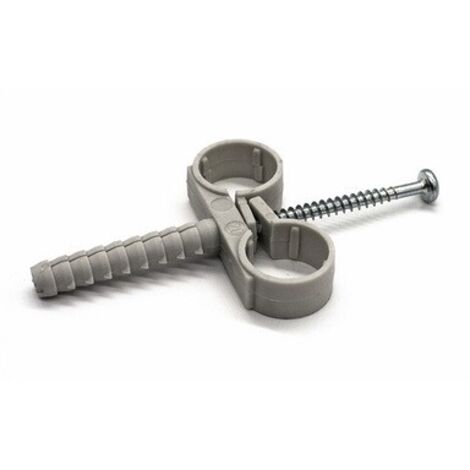 10 PZ COLLARI DOPPI IN NYLON CON VITE mm 12