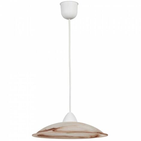 1,0 PZ Di LAMPADA SOSPENSIONE DUNA 30 1XE27 ALAB. TABACCO