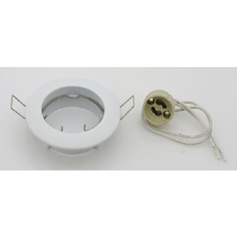 10 pz Faretti da Incasso Orientabile per LED Bianco