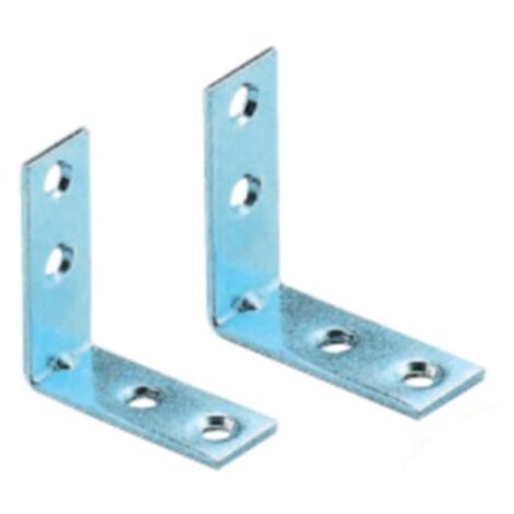 10 PZ LASTRINA ANGOLO STAFFE AD L RINFORZO ZINCATE 2 3 4 5 6 7 8 10 CM STAFFA ZI - Taglia: 4x4