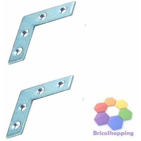 10 PZ LASTRINA STAFFE ANGOLARE CANTONALE RINFORZO  4 5 6 8 10 12 14 CM  ZINCATA - Taglia: 4
