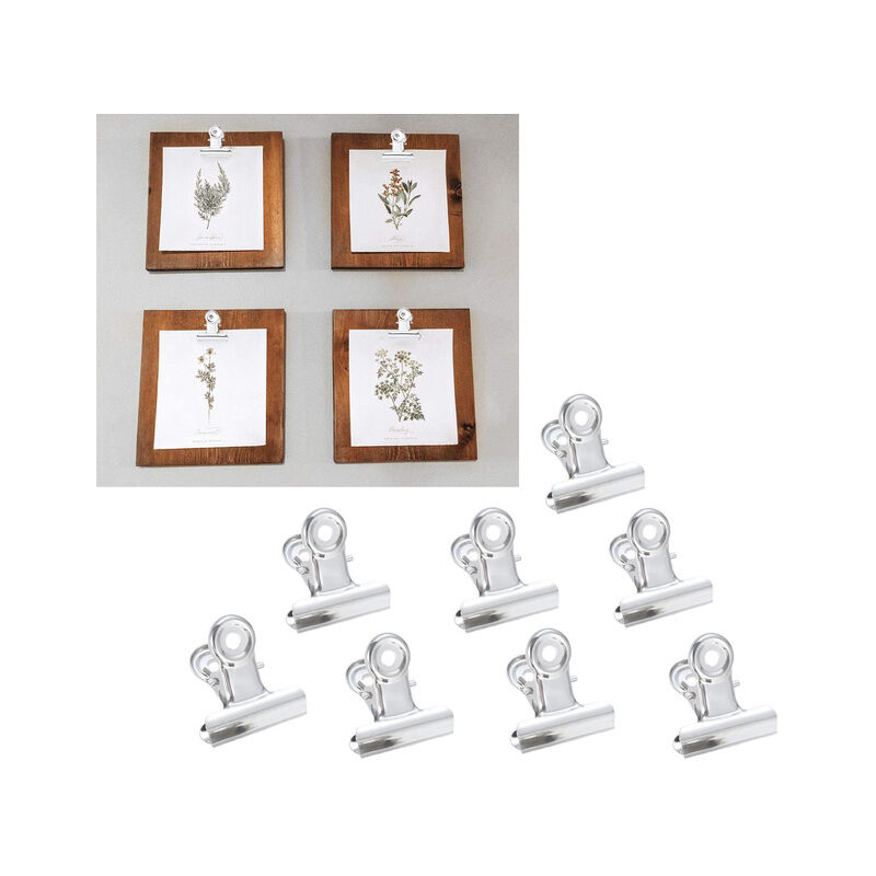 10 pz metallo rotondo Grip Clip Bulldog Clip