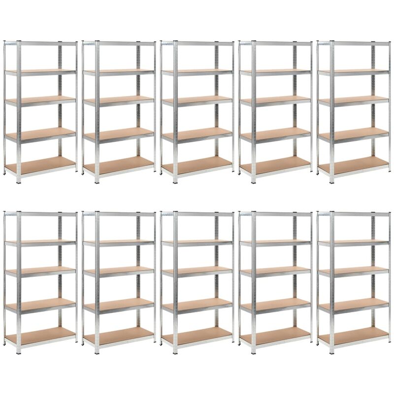 10 pz Scaffale Resistente di Stoccaggio