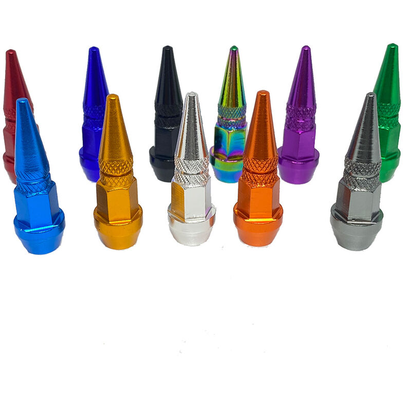 10 Pz Viola Lungo Spike Spiked Tappi Stelo della