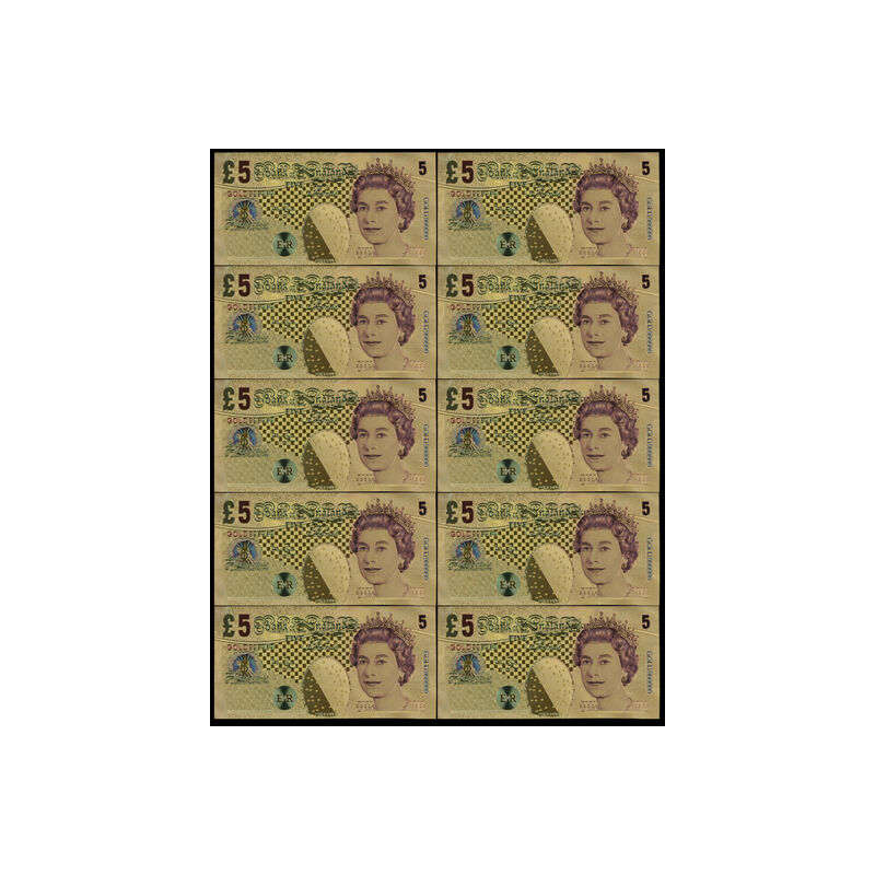 10 pz/lotto regno unito 20 libbre colorato lamina