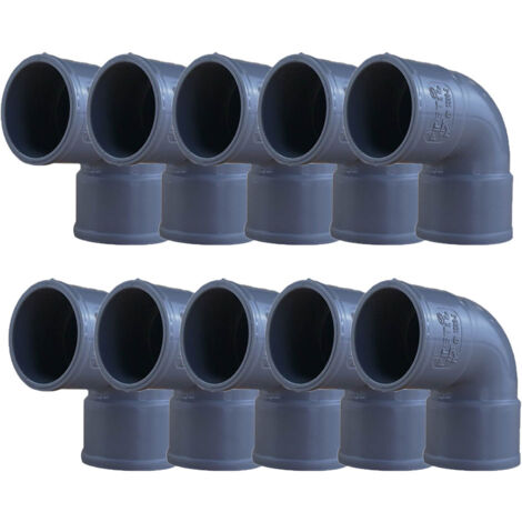 10 raccord PVC 87°30 Femelle/Femelle Ø32 - First Plast
