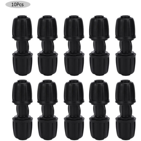 10 raccordi dritti per tubo di irrigazione a goccia, connettore per tubo in PE da 16 mm per attrezzature di irrigazione