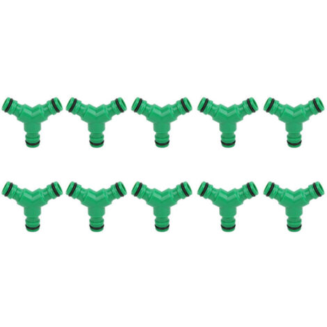10 raccords 3 voies pour tuyaux d'arrosage, raccords en Y pour arrosage