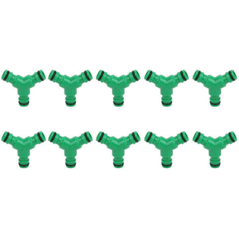 10 raccords 3 voies pour tuyaux d'arrosage, raccords en Y pour arrosage