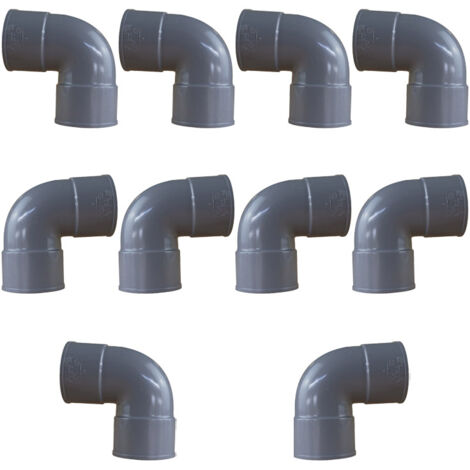 10 raccords PVC 87°30 Femelle/Femelle Ø50 - First Plast