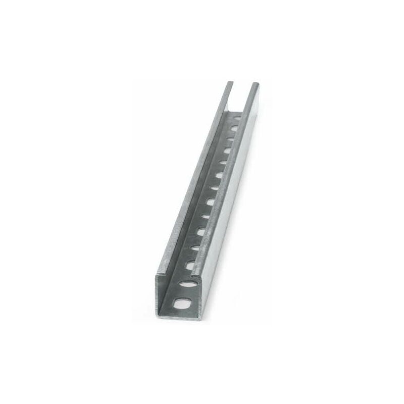 Rail perforé pour charges légères type 'c' - atlantis C2-H 38 x 40 x 2 x 2000 - Boite de 6
