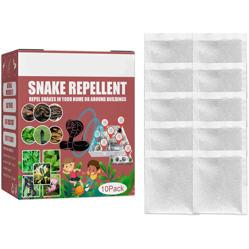 10 Répulsifs Serpents pour Jardin, Pelouse, Camping et Randonnée - Protection Extérieure