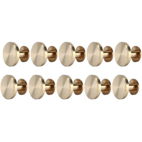 10 Rivets de Registre 13x18mm pour Reliure de Livres, Travail du Cuir et Projets DIY, Faciles à Monter et Démontrer