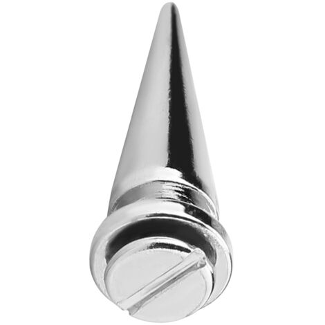 10 Rivets en Métal à Visser pour Projets Cuir DIY (Couleur Argent)