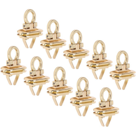 10 robuste Drehverschlüsse aus Aluminiumlegierung, klassisches Design, groß für Handtaschen, Federmäppchen und DIY-Projekte