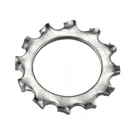 10 RONDELLE DENTELLATE INOX
