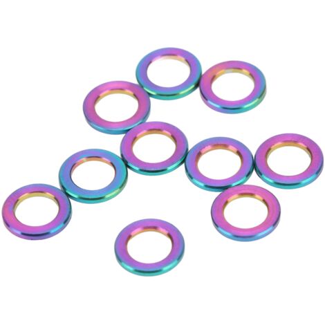 10 Rondelles en Titane M5 x 5mm pour VTT, Résistantes à la Corrosion, Pièces de Rechange pour Vélo