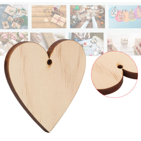 10 Rondins en Bois Naturel pour Ornements de Noël à Accrocher - Décoration Artisanale de Sapin avec Corde (Lot de 10)