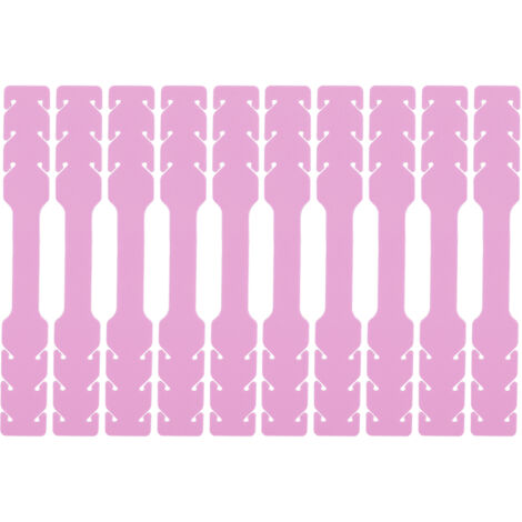 10 rosa Silikon-Ohrenschutzbänder, 3 verstellbare Abschnitte
