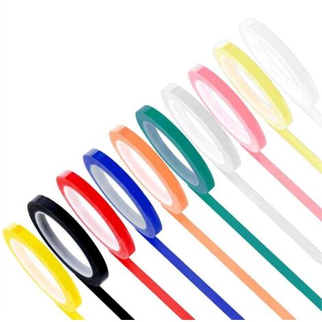 10 Rouleaux de StéRilisation pour Autoclave, 0,24 Pouce Largeur et 216,5 Pouces Longueur, D'Identification D'Instruments, Couleurs