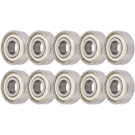 10 Roulements à Billes 6201z en Acier, 12mm, Groove Profond, Lot de 10 Pièces