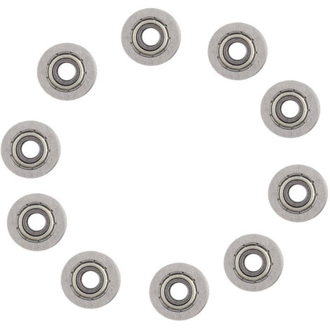10 roulements à billes à gorge profonde 4x13x7mm pour guidage linéaire sur rails