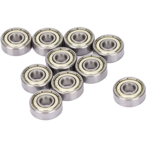 10 Roulements à Billes à Gorges Profondes 6x17x6mm Double Écran en Acier pour Équipement Industriel