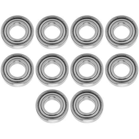 10 Roulements à Billes Acier Inoxydable 17mm Diamètre Intérieur pour Machines