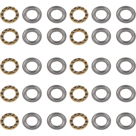 10 Roulements à Billes de Poussée pour Charges Axiales en Acier, Pièces Mécaniques Industrielles 3613-0521-0012