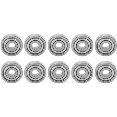 10 Roulements à Billes Silencieux en Acier Inoxydable pour Longboard et Patins à Roulettes