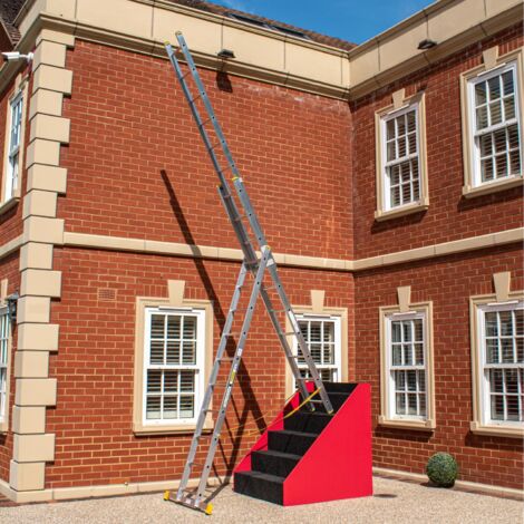 10-Rung 3 Section Stair Combination Ladder