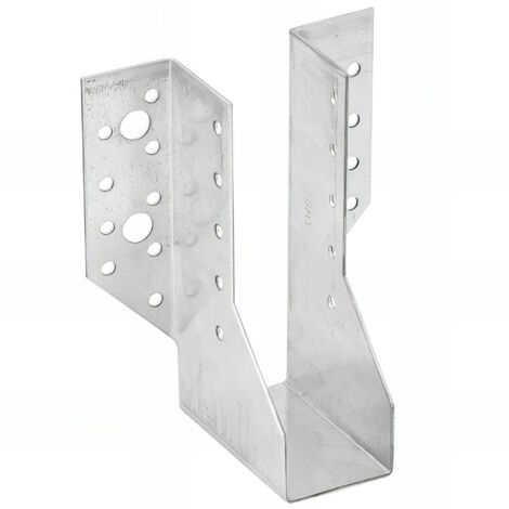 10 sabots de charpente à ailes extérieures - Connecteurs de poutres - Acier galvanisé - Larg 41 x Ht 142 mm - Fabriqué en Europe