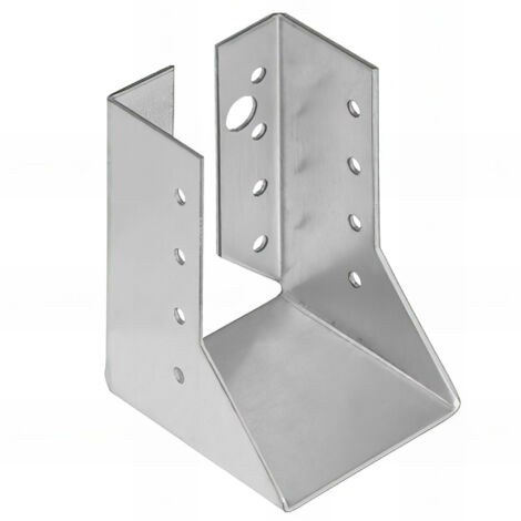 Fixtout – Sabot de charpente galvanisé à ailes intérieures – Largeur 60 mm x Hauteur 100 mm – Épaisseur tôle 2 mm – Pour solivage bois