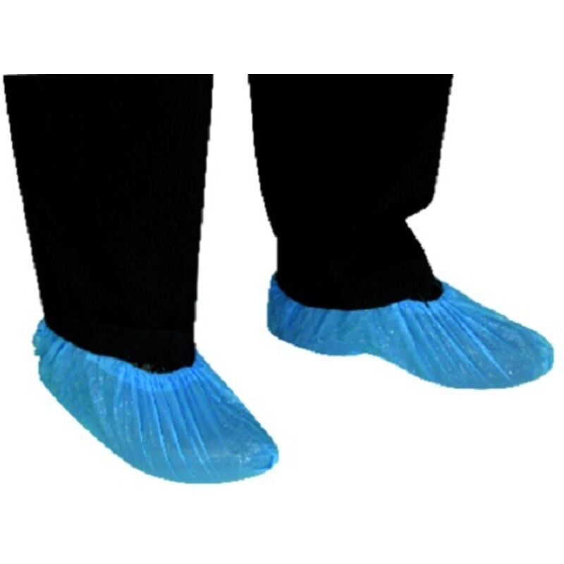 Sachet de 100 sur chaussure bleu en polyéthylène Coverguard 45240