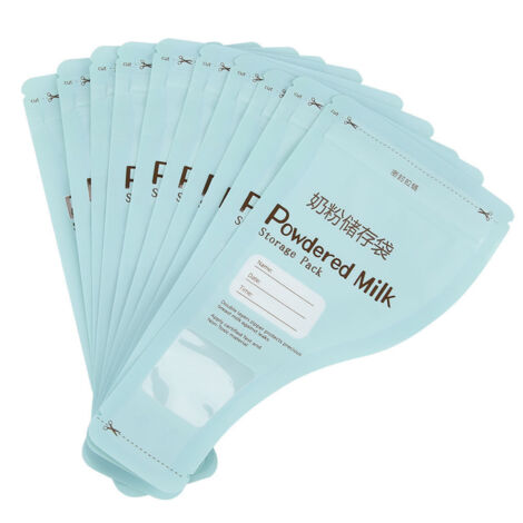 10 sachets jetables pour lait en poudre, sacs de stockage portables pour bébé