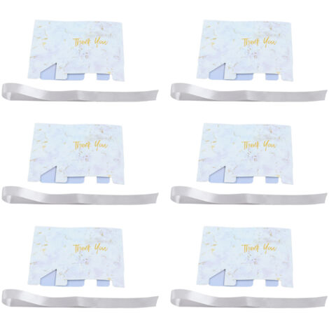 10 Sacs Cadeaux "Merci" Luxe avec Impression Dorure et Motif Marbre pour Mariage et Événements Spéciaux