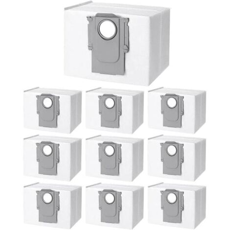 10 sacs d'aspirateur pour aspirateur robot Xiaomi Roborock S8+/S8 Pro Ultra S7 MaxV Ultra/S7 Pro Ultra/Q7[mo]