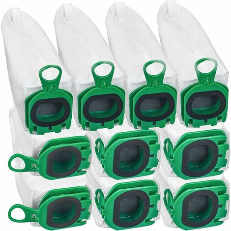 10 Sacs d'Aspirateur pour Vorwerk Sac À Poussière de Rechange pour Kobold VB100 Aspirateur 1Q4QAB8F51