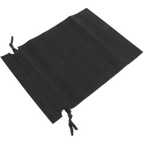 10 Sacs de Rangement Imperméables Lavables avec Cordon - Pliables et Résistants pour Voyage Scolaire, Noir