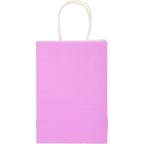 10 Sacs Kraft Violet 15x8x21cm - Emballage Cadeau Écologique pour Anniversaire, Fêtes et Courses